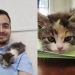 Professor mexicano cuida de gatinho de aluna para ela poder fazer prova