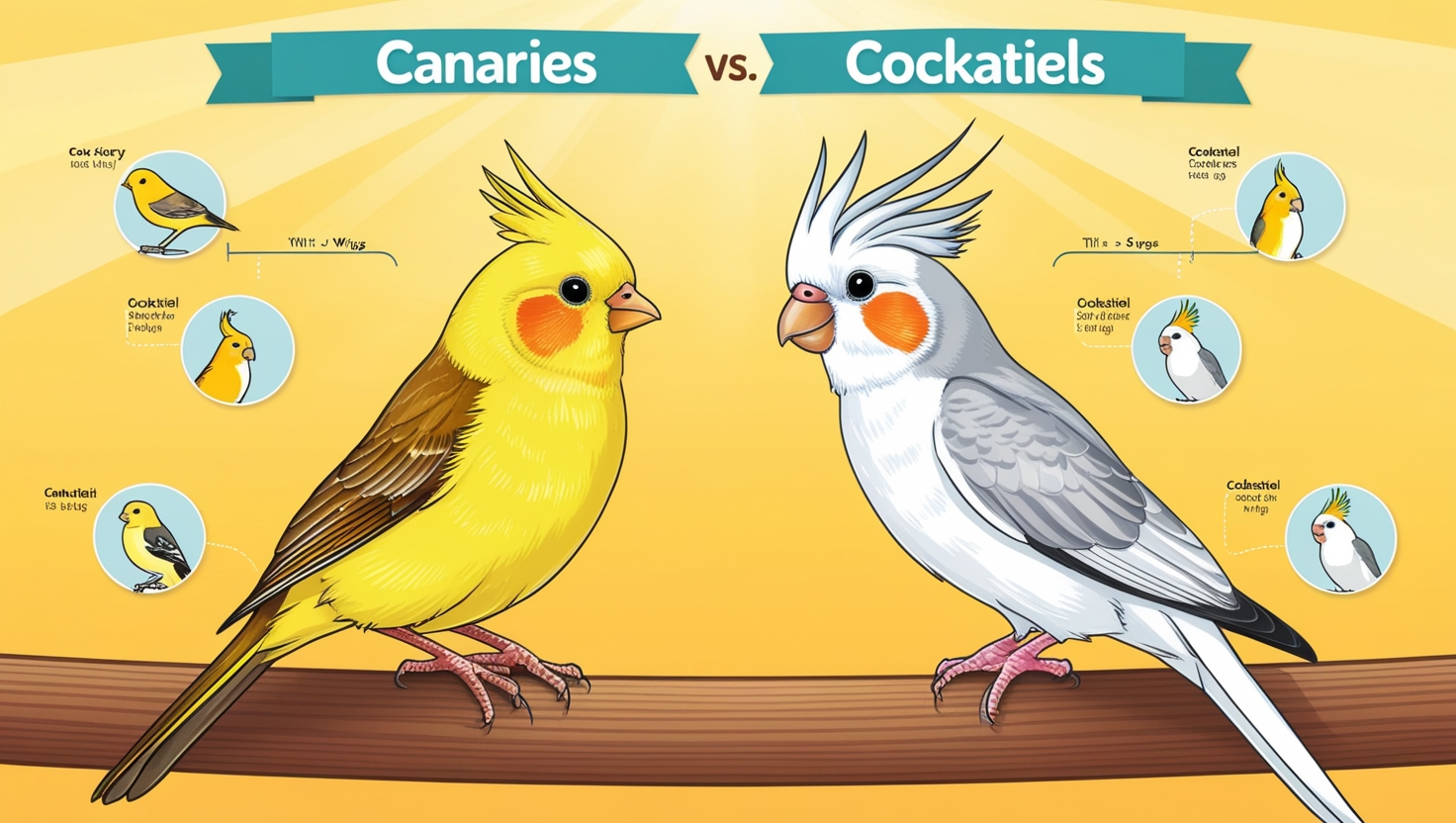 Cuidados básicos com canários e calopsitas 
