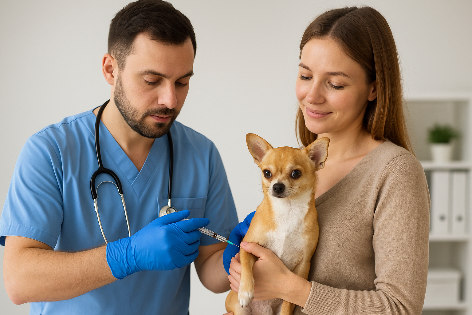 Vacinação e vermifugação em cães e gatos