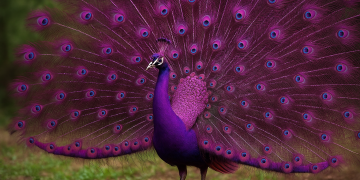a beleza do pavão