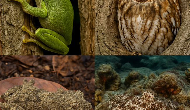 animais que se camuflam